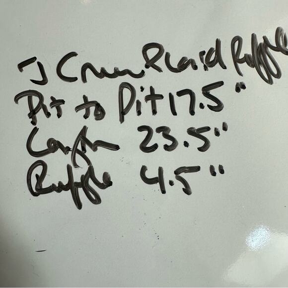 J Crew Edie Stewart Plaid Ruffle Top Black Red Green SIZE 2 Blouse Tartan Top - Picture 9 of 14